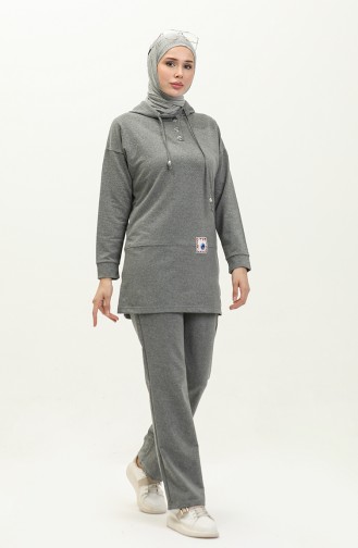 Hooded Tracksuit Set 3036-07 Anthracite 3036-07