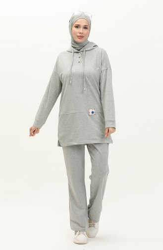 Hooded Tracksuit 3036-08 Gray 3036-08