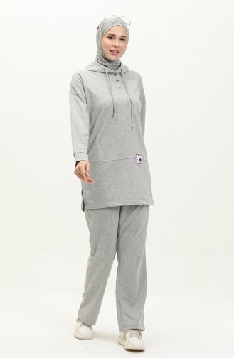 Hooded Tracksuit 3036-08 Gray 3036-08