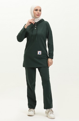 Hooded Tracksuit Set 3036-09 Nephti Green 3036-09