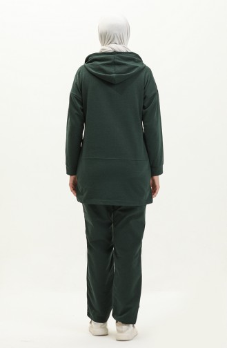 Hooded Tracksuit Set 3036-09 Nephti Green 3036-09