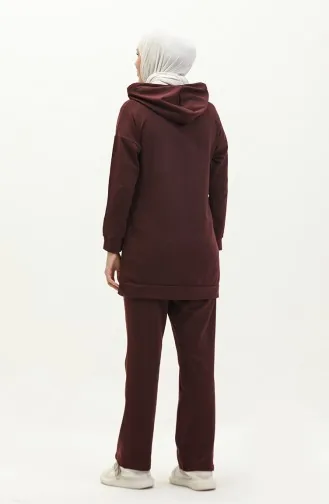طقم رياضي بقبعة 3039-01 برقوقي 3039-01