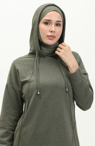 Çima Detaillierter Trainingsanzug 3039-05 Khaki 3039-05