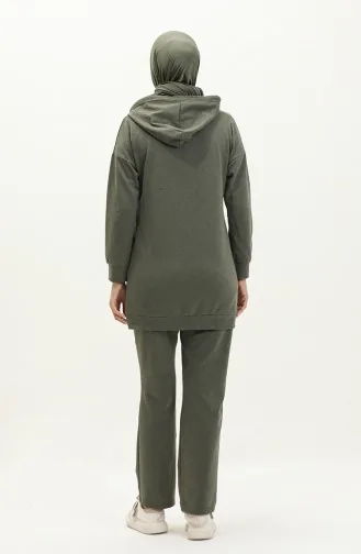 Çima Detaillierter Trainingsanzug 3039-05 Khaki 3039-05