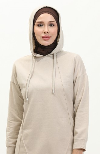 Çima Detaillierter Trainingsanzug 3039-07 Beige 3039-07