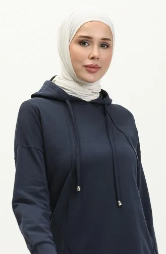 شيما بدلة رياضية بتفاصيل مُزينة 3039-08 لون كحلي 3039-08