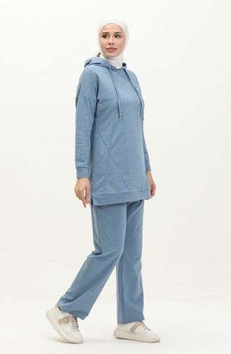 Çima Detailed Tracksuit 3039-11 Blue 3039-11