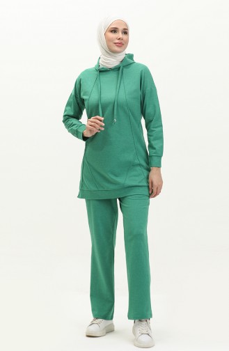 Elastic Detail Tracksuit 3039-12 Green 3039-12