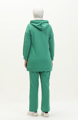 Elastic Detail Tracksuit 3039-12 Green 3039-12