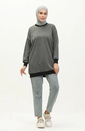 Sweatshirt Col Rond 23012-01 Anthracite 23012-01