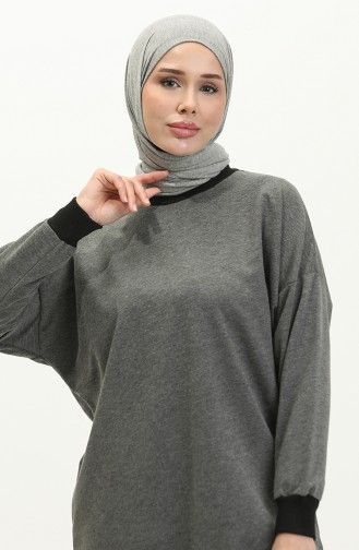 Sweatshirt Col Rond 23012-01 Anthracite 23012-01