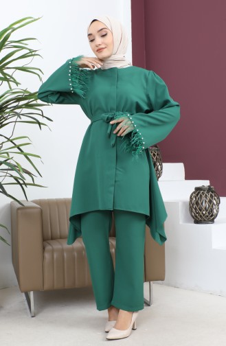 Costume Détail Plume Émeraude 19131 14612