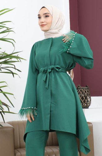 Costume Détail Plume Émeraude 19131 14612