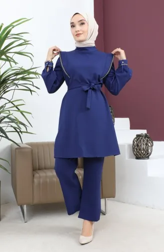 Costume Détail Rayé Indigo 19132 14638