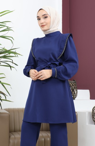 Costume Détail Rayé Indigo 19132 14638