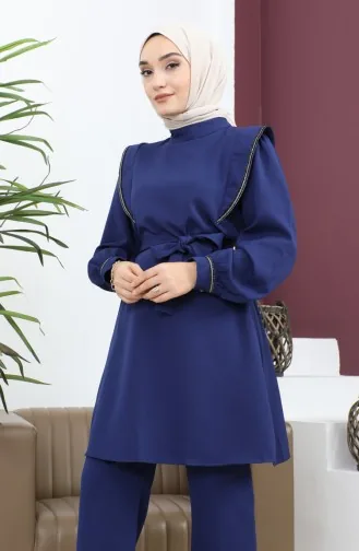 Costume Détail Rayé Indigo 19132 14638