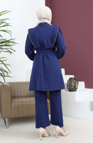 Costume Détail Rayé Indigo 19132 14638