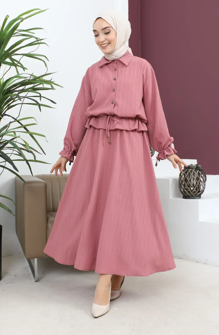 Ensemble Chemise Jupe Dusty Rose 19146 14809