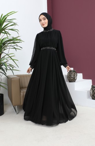 Habillé Hijab Noir 14137