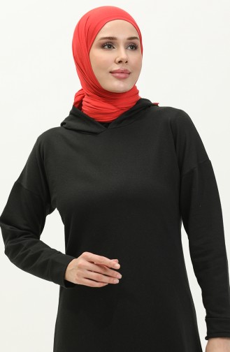 Robe à Capuche 3012-01 Noir 3012-01