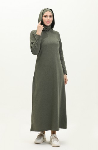 Hooded Dress 3012-05 Khaki 3012-05