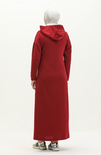 Robe A Capuche 3012-06 Rouge Claret 3012-06