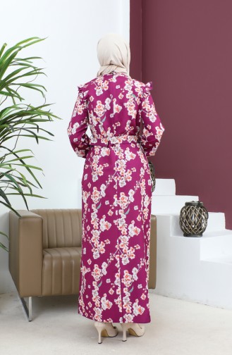 Robe Crayon Florale Prune 12223 14240