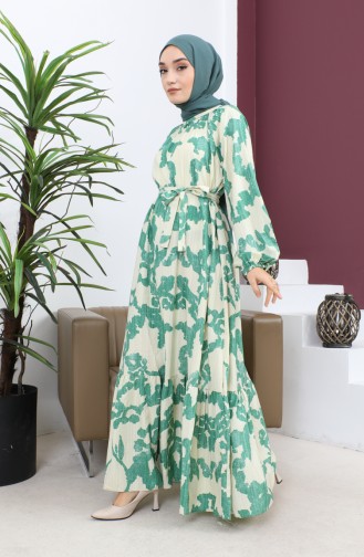 Robe Hijab Vert menthe 14689