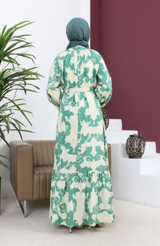 فستان أخضر فاتح 14689