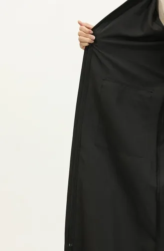 Vivezza Trenchcoat Met Capuchon Abaya 8506-01 Zwart 8506-01