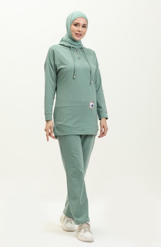 Hooded Tracksuit 3036-01 Green 3036-01