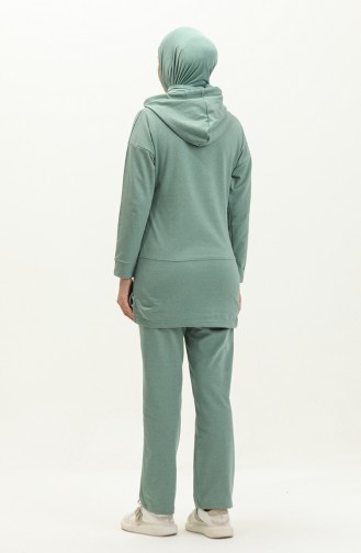 Hooded Tracksuit 3036-01 Green 3036-01