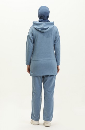 Hooded Tracksuit Set 3036-10 Blue 3036-10