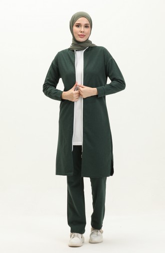 Zippered Tracksuit 3044-04 Nefti Green 3044-04