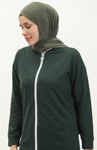 Zippered Tracksuit 3044-04 Nefti Green 3044-04