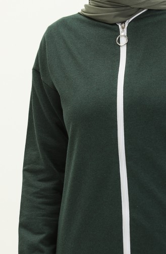 Zippered Tracksuit 3044-04 Nefti Green 3044-04