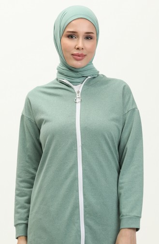 Zippered Tracksuit 3044-05 Green 3044-05