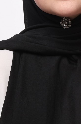 Shawl Scarf Brooch 13-265-71 Black 13-265-71