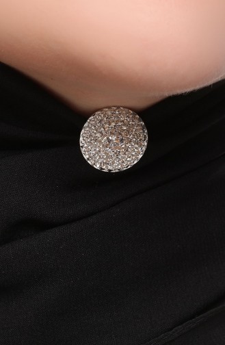 Sjaal Sjaal Broche 13-266-10 Zilver 13-266-10