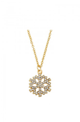 Kristalsteen Sneeuwvlok Ketting 22-302-13 Goud 22-302-13