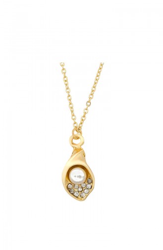 Kristalsteen Parelketting 22-304-13 Goud 22-304-13