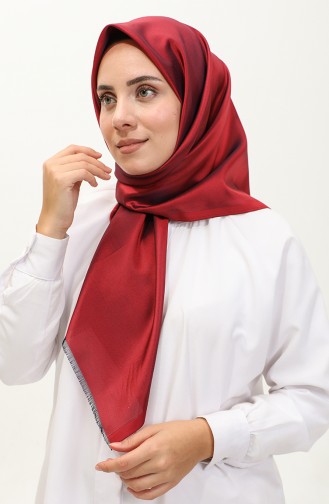 Plain Scarf 1266-06 Claret Red 1266-06