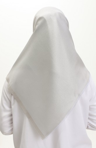 Plain Scarf 1266-15 Metallic Gray 1266-15