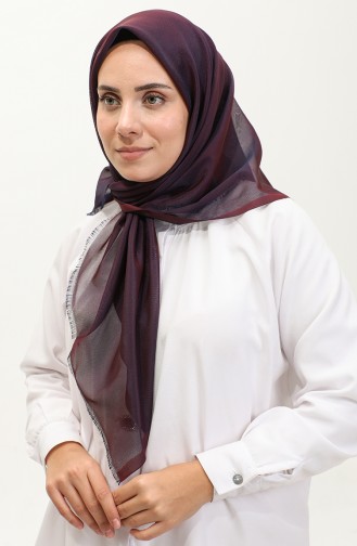 إيشارب سادة 1266- 22 برقوقي غامق 1266-22