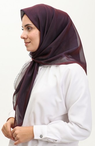 إيشارب سادة 1266- 22 برقوقي غامق 1266-22