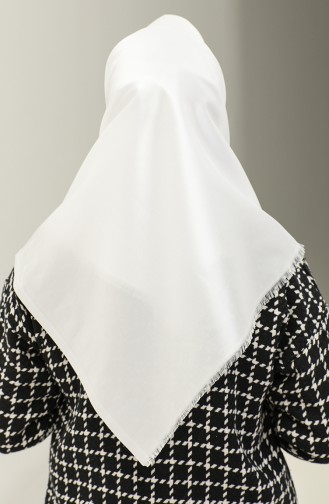 Plain Scarf 1266-28 white 1266-28