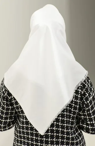 وشاح سادة 1266-28 لون أبيض 1266-28