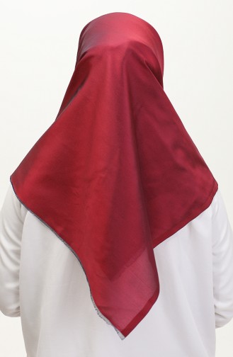 Plain Scarf 1266-32 Claret Red 1266-32