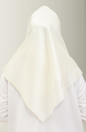 Plain Scarf 1266-34 Off White 1266-34