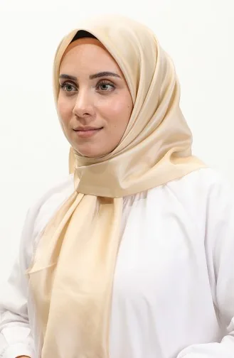 Plain Scarf 1266-35 Light Beige 1266-35